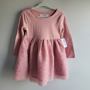 Old Navy Pink and Gold Kids Dress